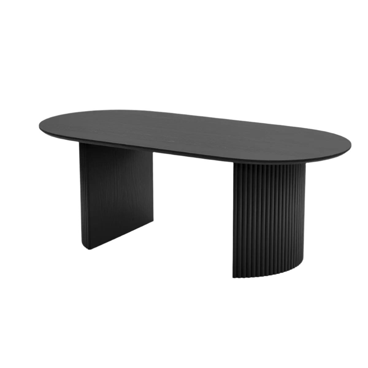 Fohoren Fluted Oval Dining Table - From Where - 