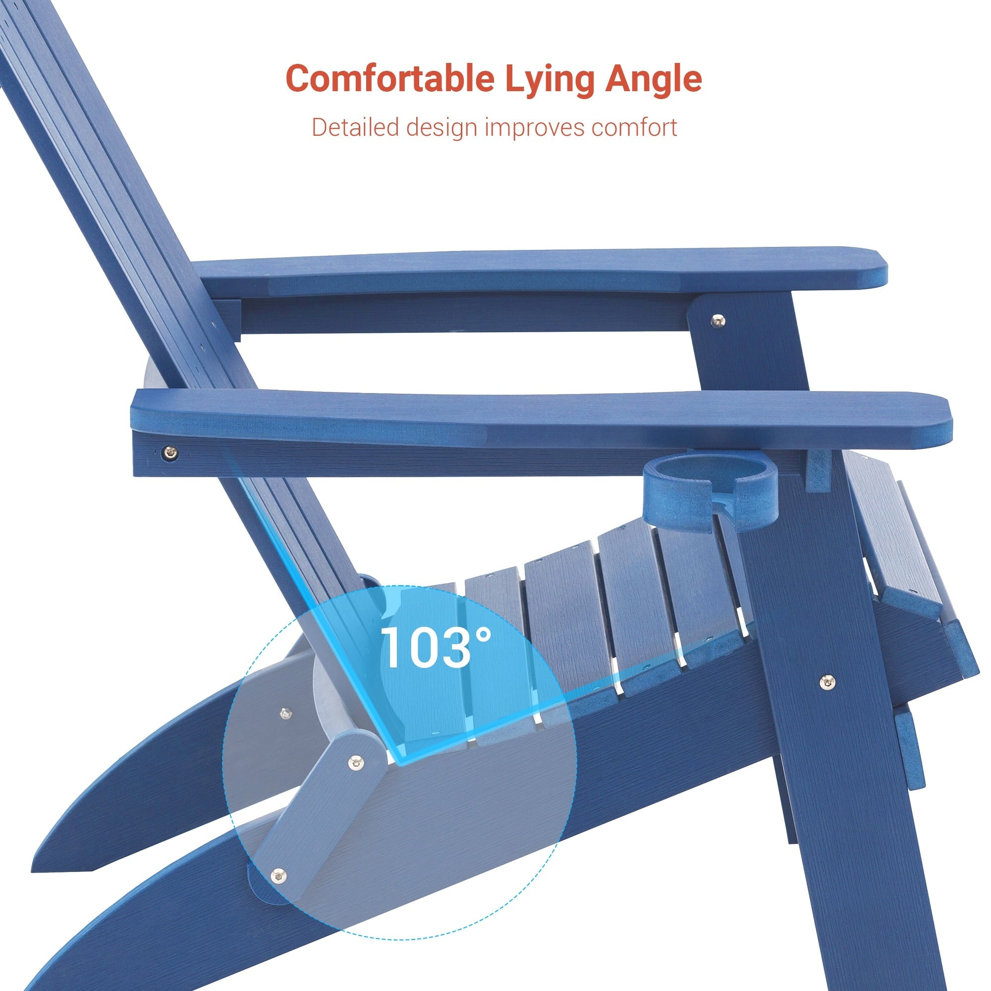 Foldable Adirondack Chair (Set of 4) - From Where - 