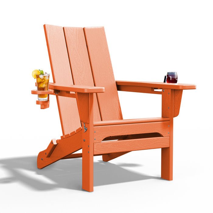Folding Adirondack Chair with Cup Holder - From Where - 
