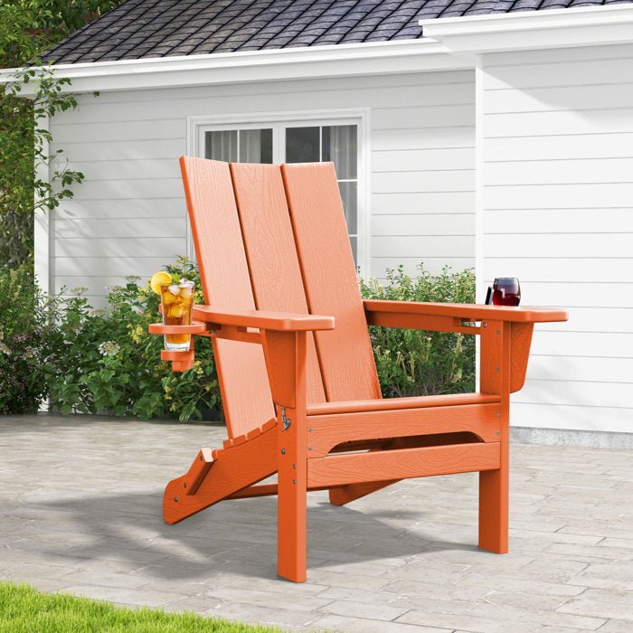 Folding Adirondack Chair with Cup Holder - From Where - 
