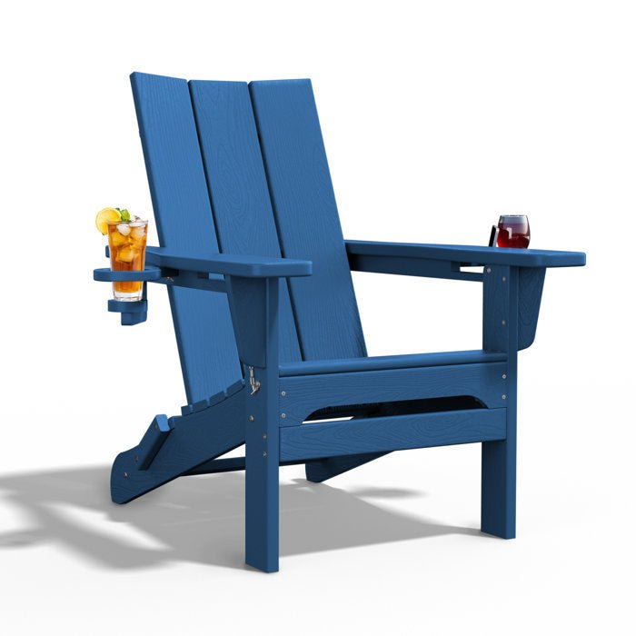 Folding Adirondack Chair with Cup Holder - From Where - 