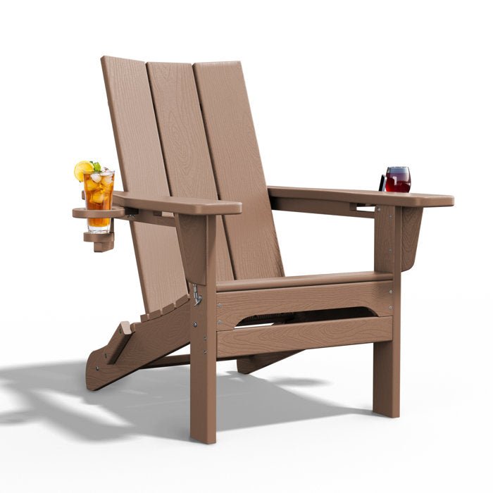 Folding Adirondack Chair with Cup Holder - From Where - 
