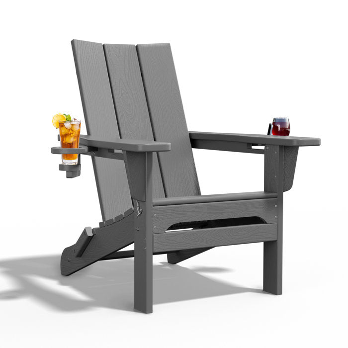 Folding Adirondack Chair with Cup Holder - From Where - 