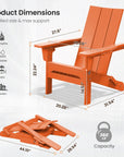 Folding Adirondack Chair with Cup Holder - From Where - 