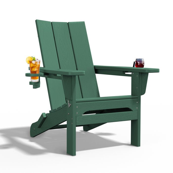 Folding Adirondack Chair with Cup Holder - From Where - 