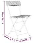 Folding Bistro Chairs (Set of 2) - From Where - 