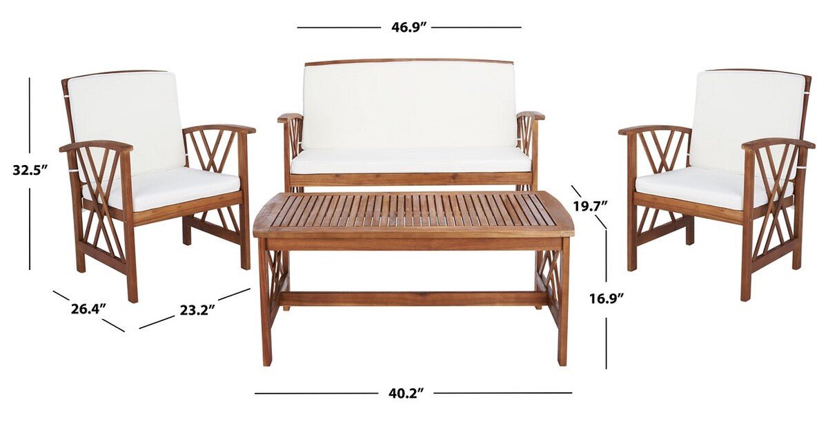 Fontana 4 Piece Outdoor Set - From Where - 