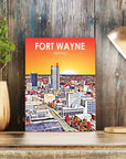 Fort Wayne Indiana Art Poster Print - From Where - 