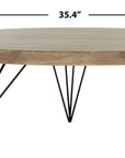 Mansel Retro Mid Century Round Coffee Table