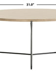 Mae Retro Mid Century Wood Coffee Table