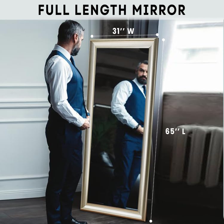 Framed Floor Length Standing Mirror - From Where - 