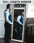 Framed Floor Length Standing Mirror - From Where - 