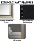 Framed Floor Length Standing Mirror - From Where - 