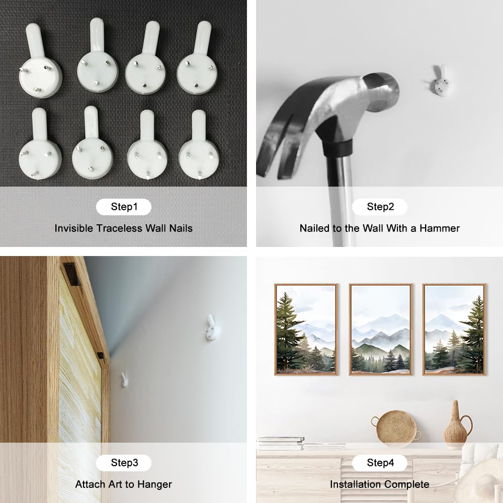 Framed Mountain Canvas Wall Art Set - From Where - 