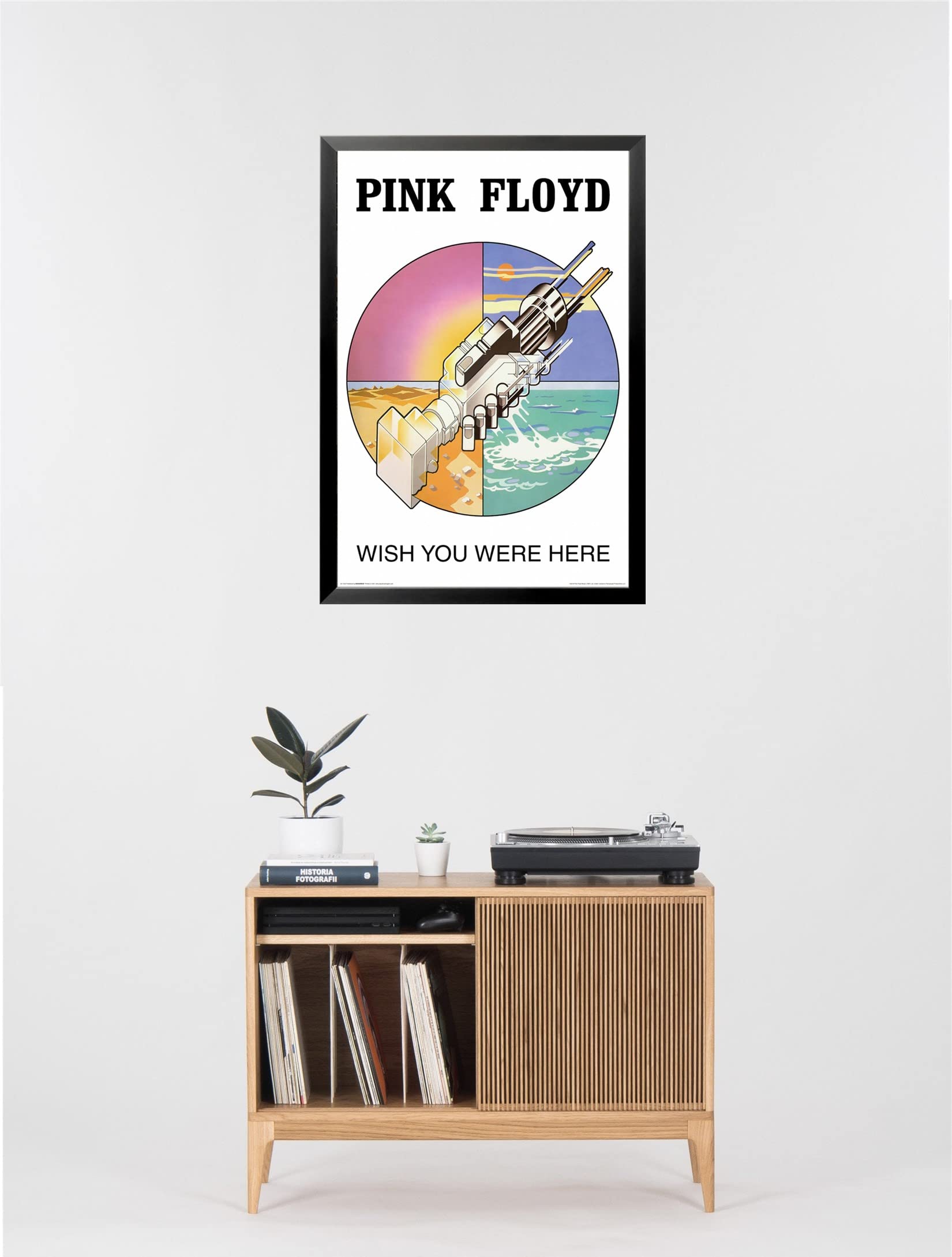 Framed Pink Floyd Print Poster - From Where - 