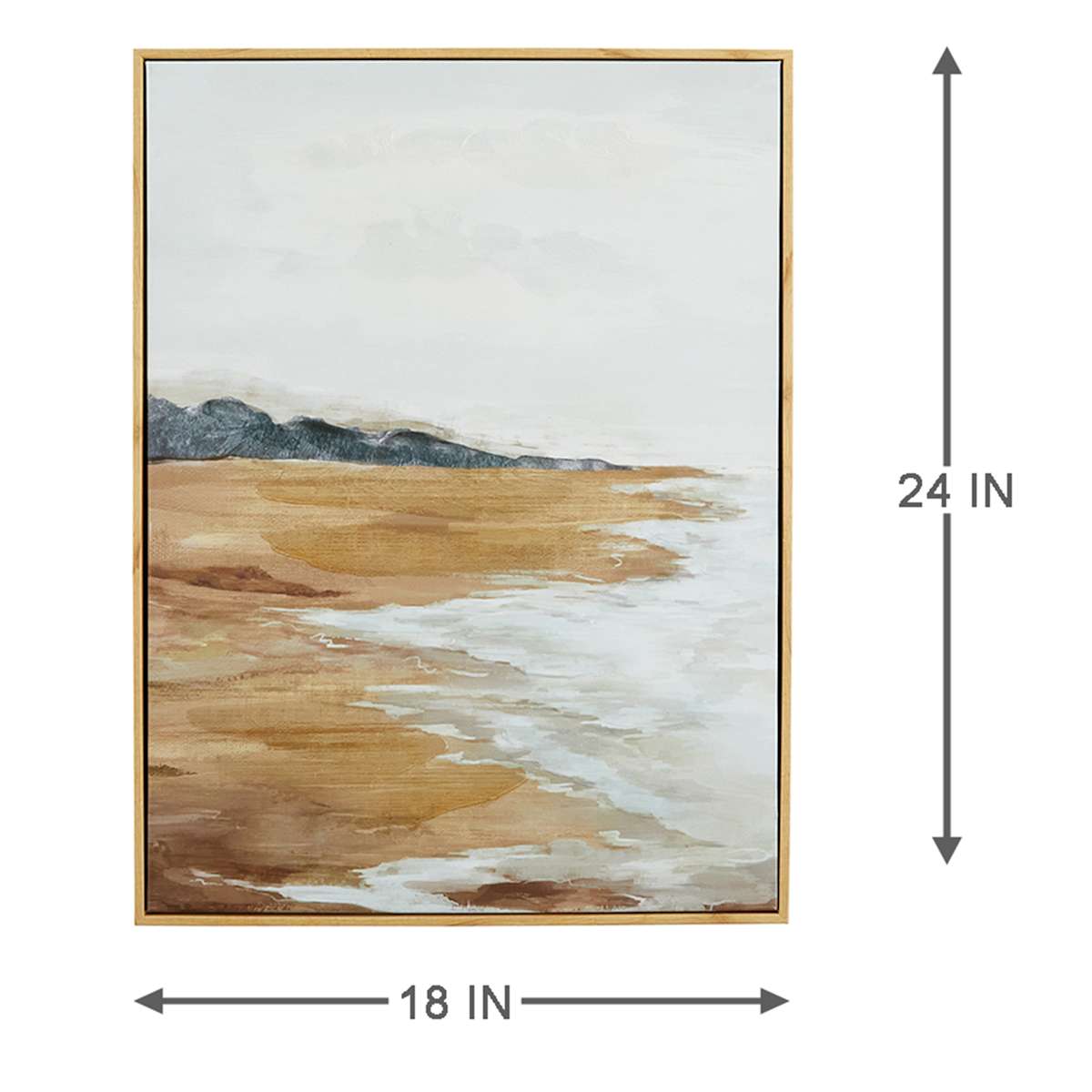 Framed Shore Canvas Wall Art - From Where - 