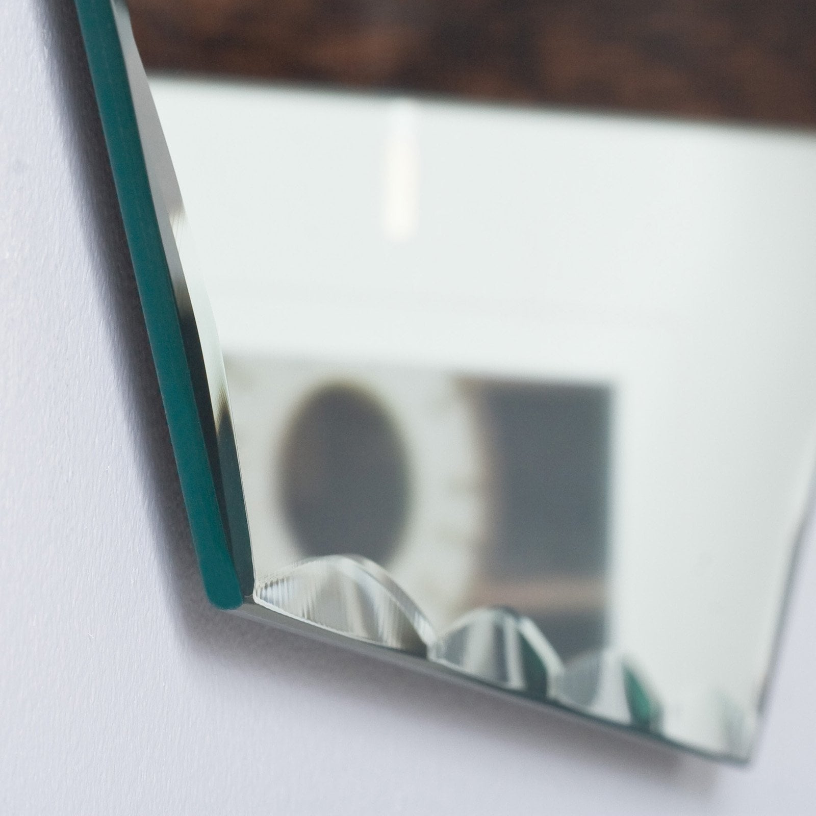 Frameless Octagon Scallop Beveled Mirror - From Where - 