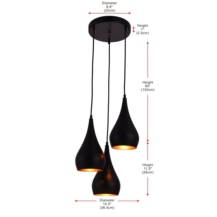 Franconia 3 - Light Cluster Pendant - From Where - 