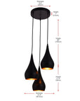 Franconia 3 - Light Cluster Pendant - From Where - 