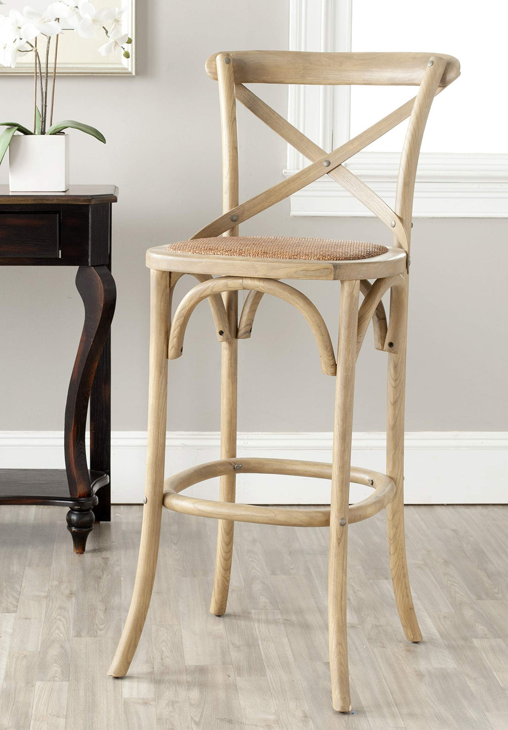 Franklin Ivory 30.7 - inch Bar Stool - From Where - 