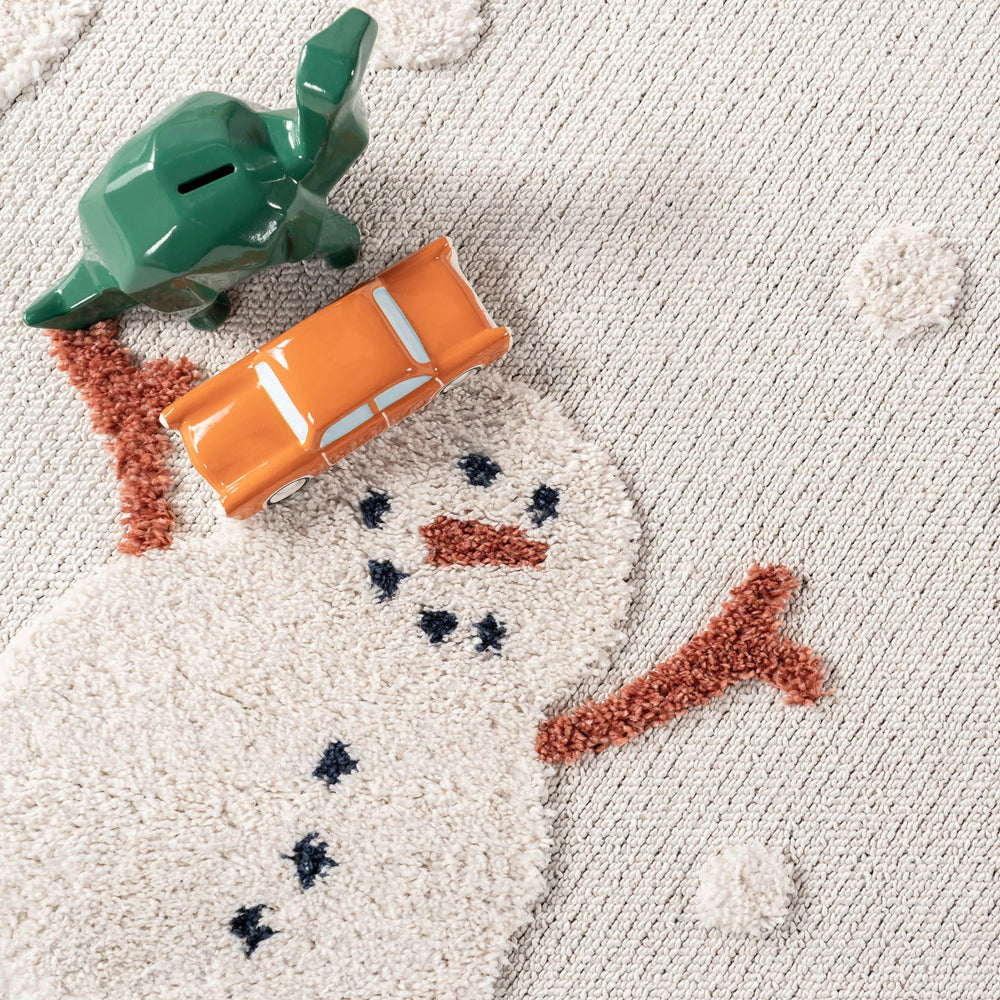 Freda Snowmen Tasseled Kids Rug - From Where Finds - 