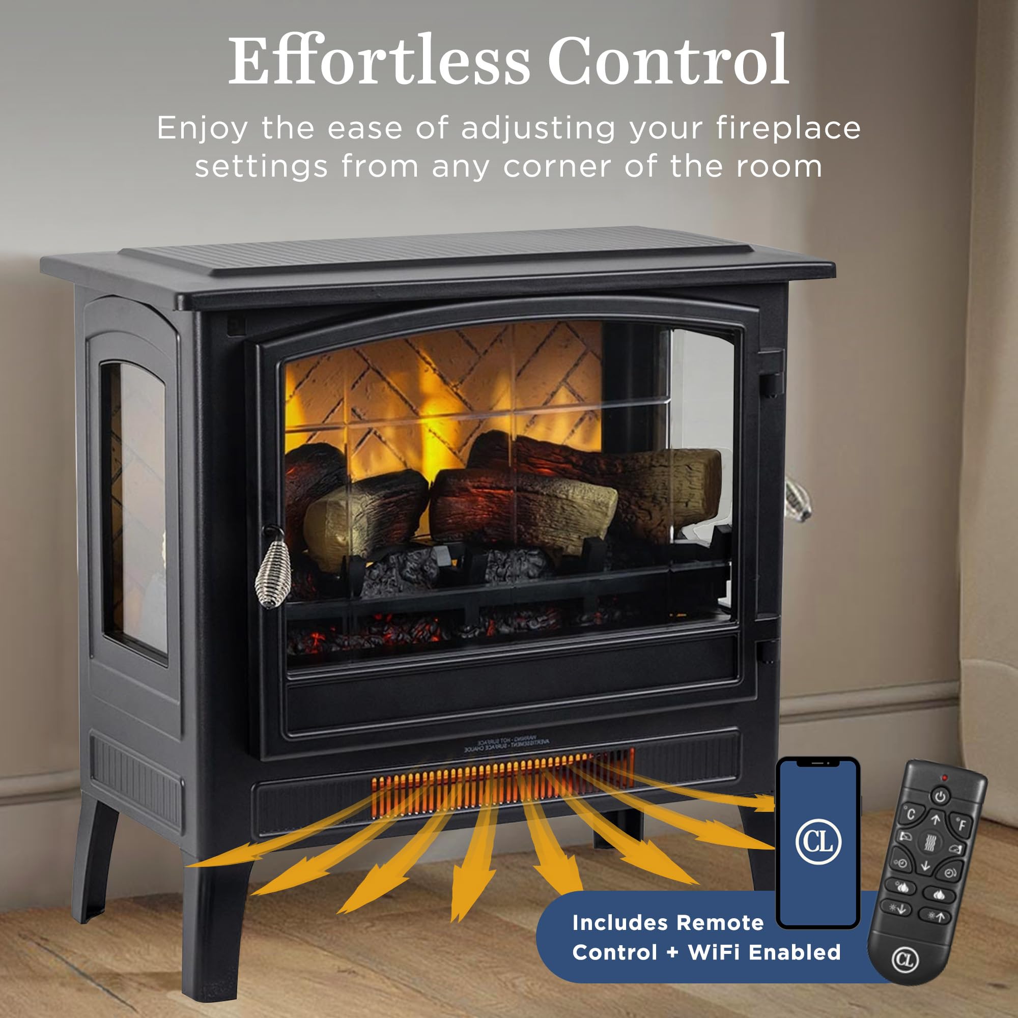 Freestanding Electric Fireplace - From Where - 