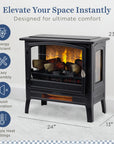 Freestanding Electric Fireplace - From Where - 
