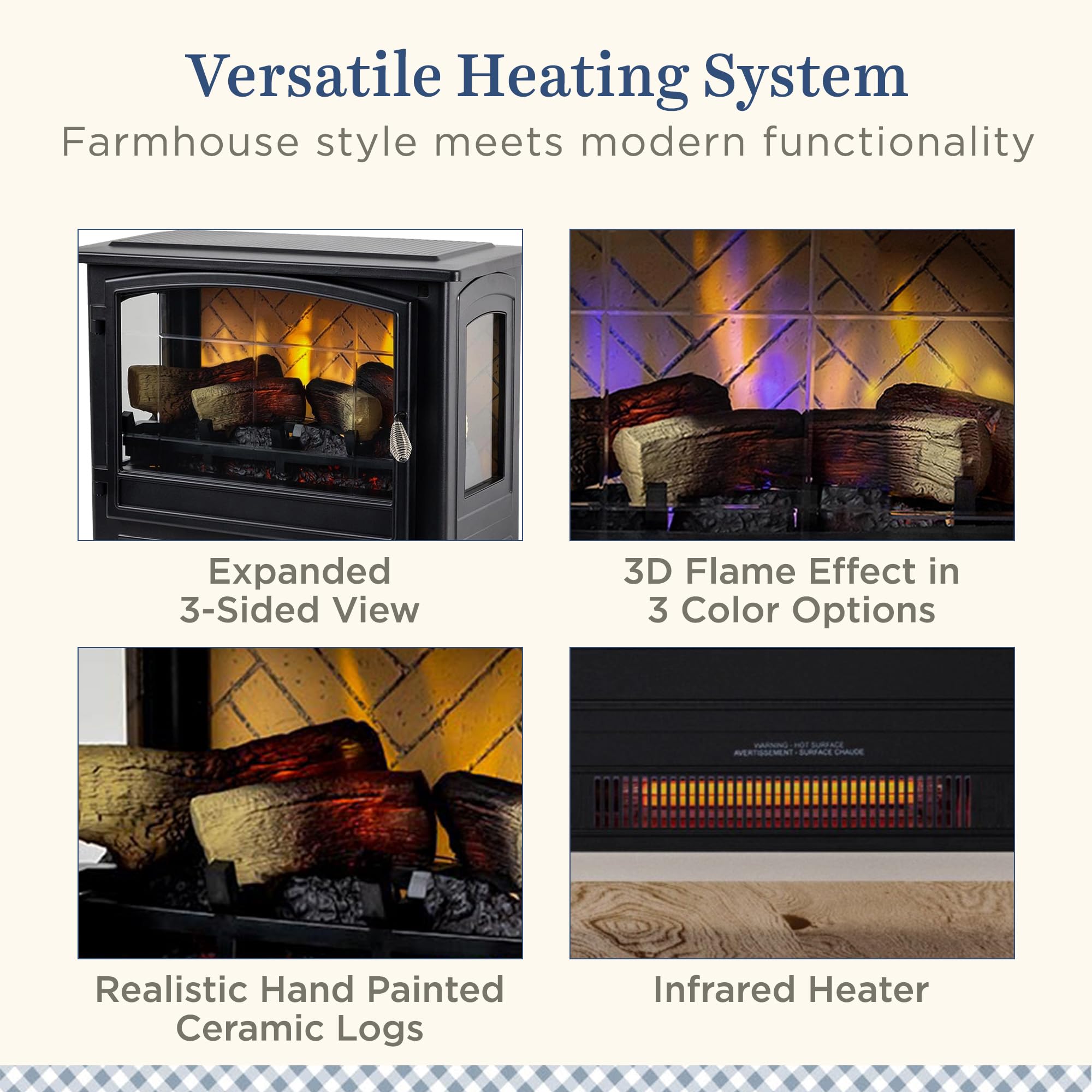 Freestanding Electric Fireplace - From Where - 