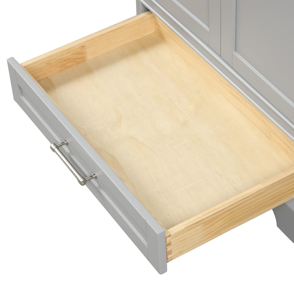 Freestanding Wooden Bathroom Vanity - From Where - 