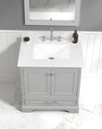 Freestanding Wooden Bathroom Vanity - From Where - 