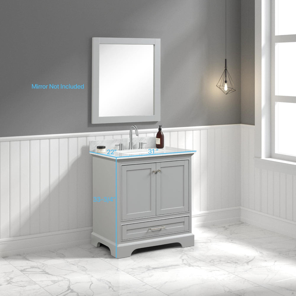 Freestanding Wooden Bathroom Vanity - From Where - 