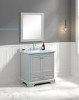 Freestanding Wooden Bathroom Vanity - From Where - 