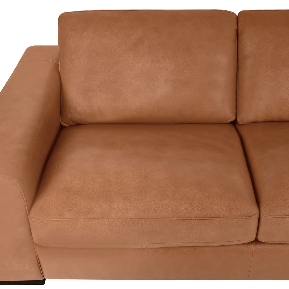 Freya Genuine Leather Loveseat - From Where - 