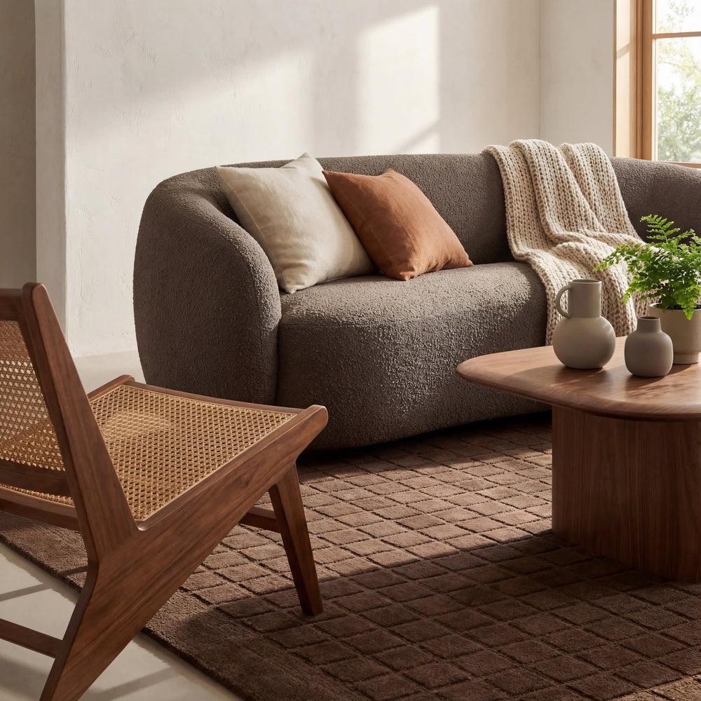 Fritz Checked Wool Rug - From Where Finds - 