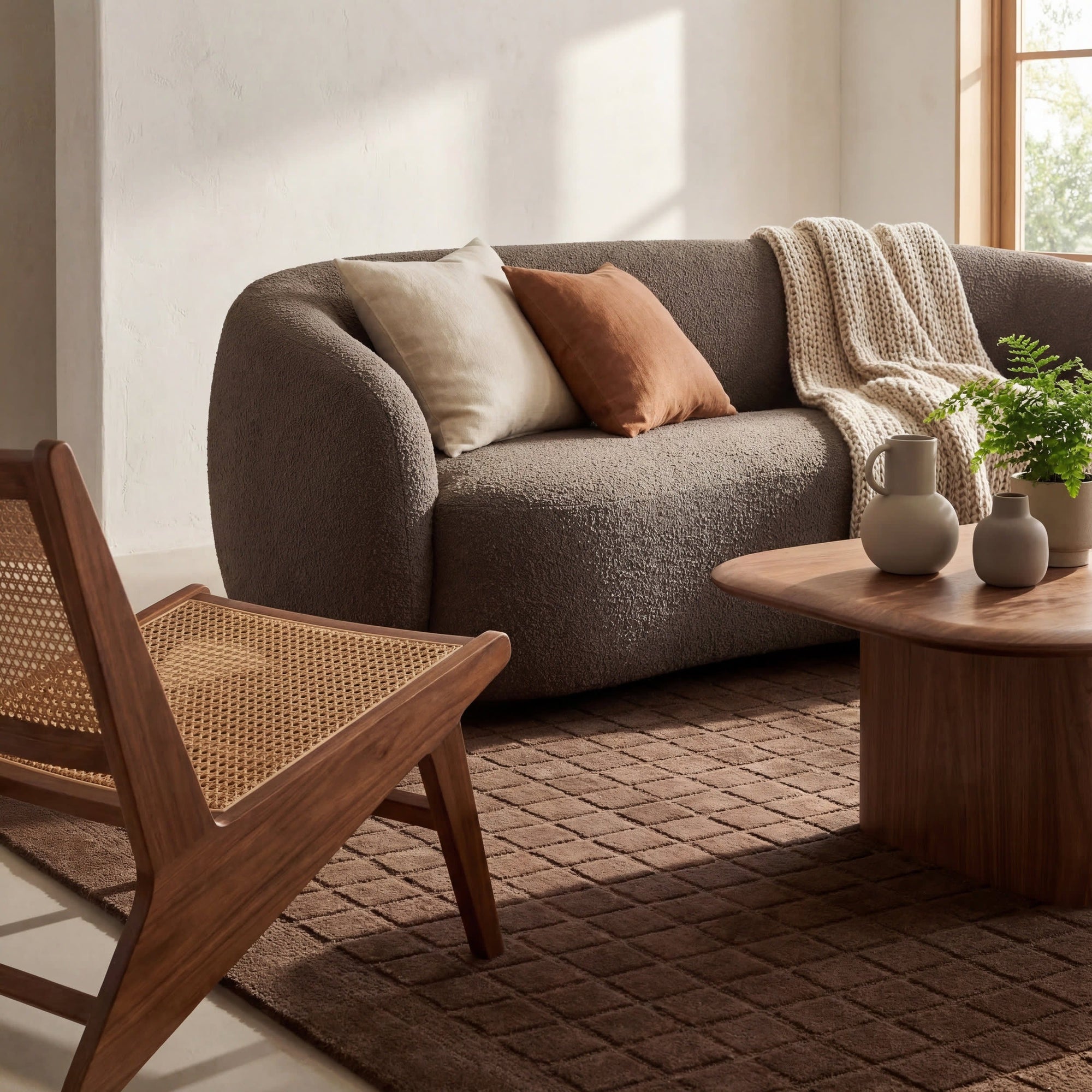 Fritz Checked Wool Rug - From Where Finds - 