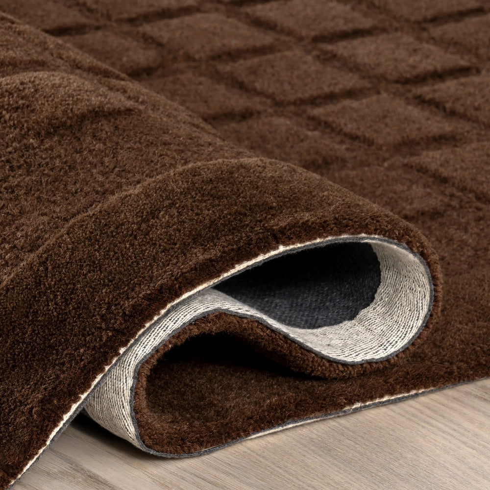 Fritz Checked Wool Rug - From Where Finds - 