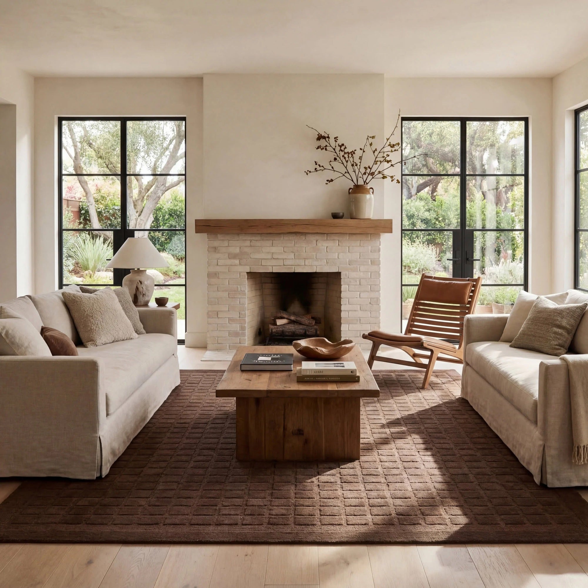 Fritz Checked Wool Rug - From Where Finds - 