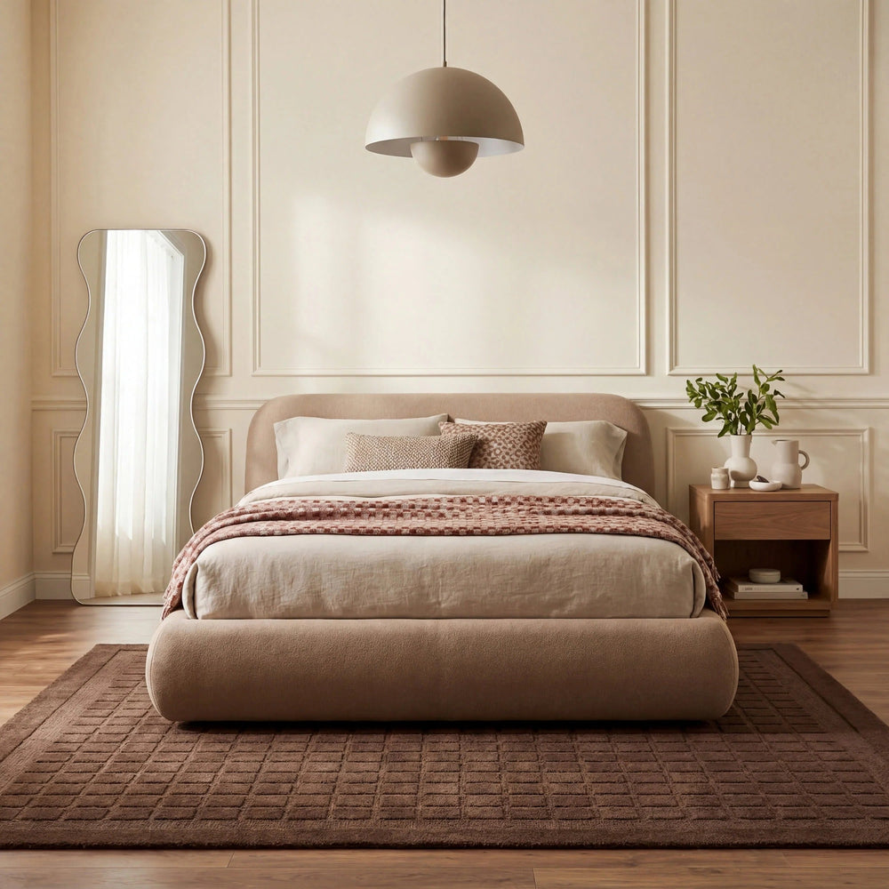 Fritz Checked Wool Rug - From Where Finds - 