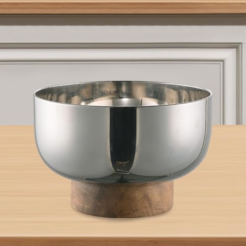 Fruit Bowl Wood Pedestal - From Where - 