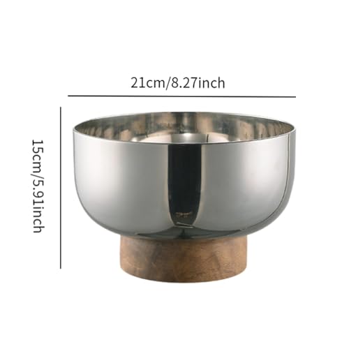 Fruit Bowl Wood Pedestal - From Where - 