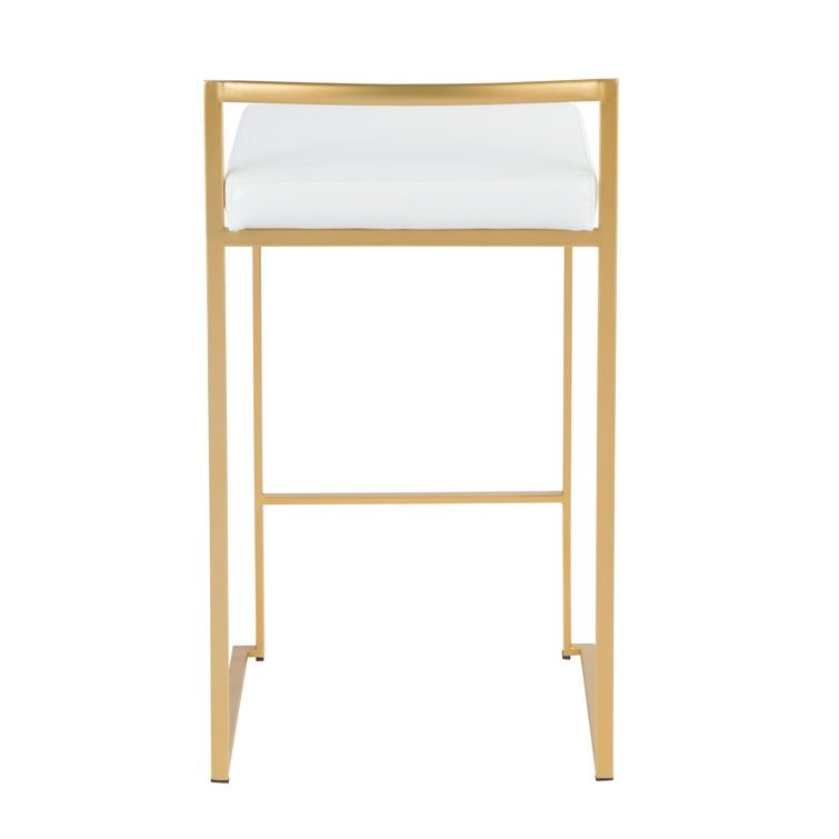 Fuji Stackable White Gold Stool - From Where - 