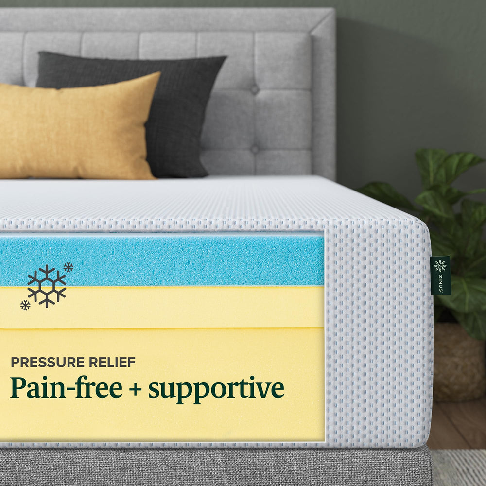 Full Green Tea Cooling Gel Memory Foam Mattress - From Where - 