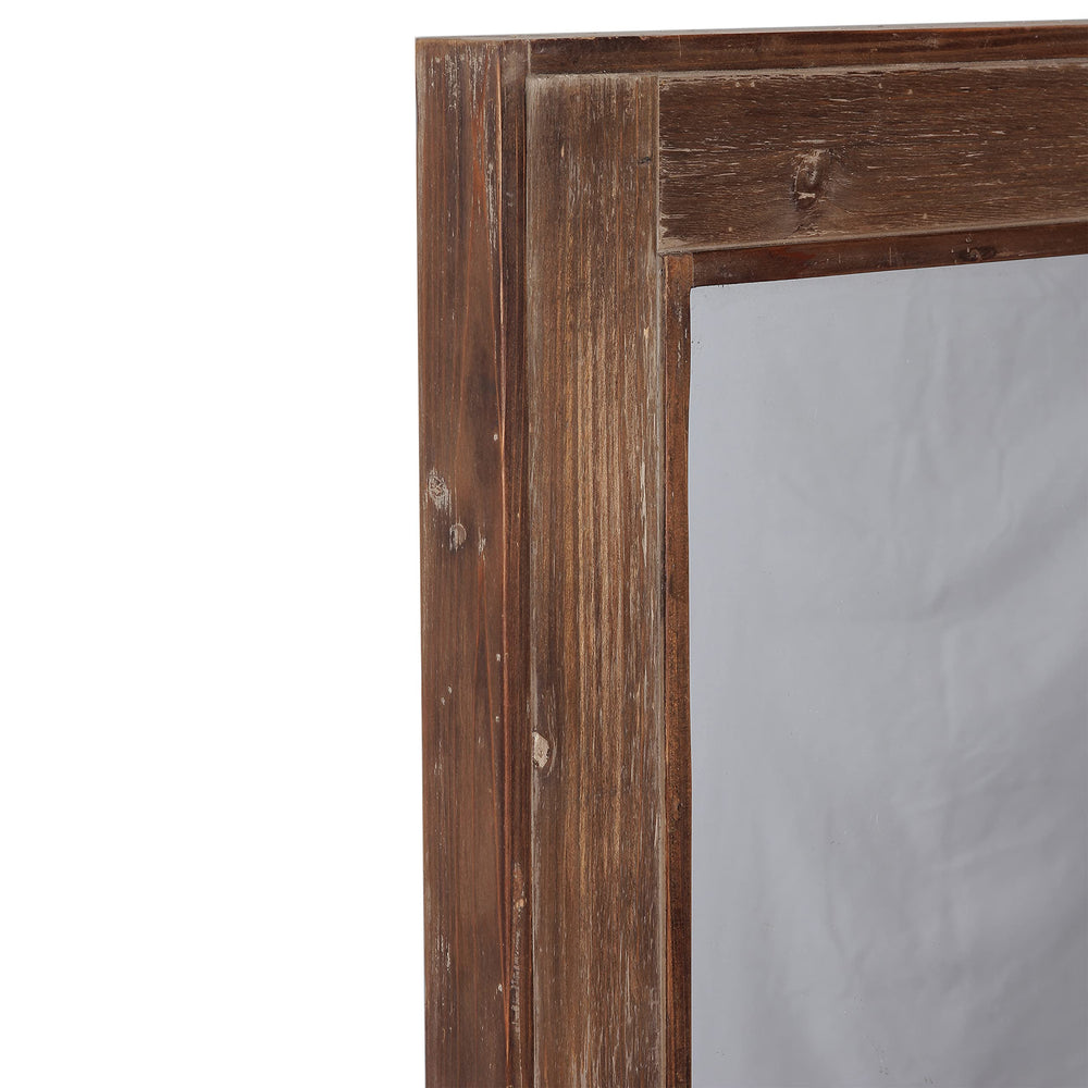 Full Length Wooden Wall Mirror - From Where - 