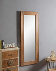 Full Length Wooden Wall Mirror - From Where - 
