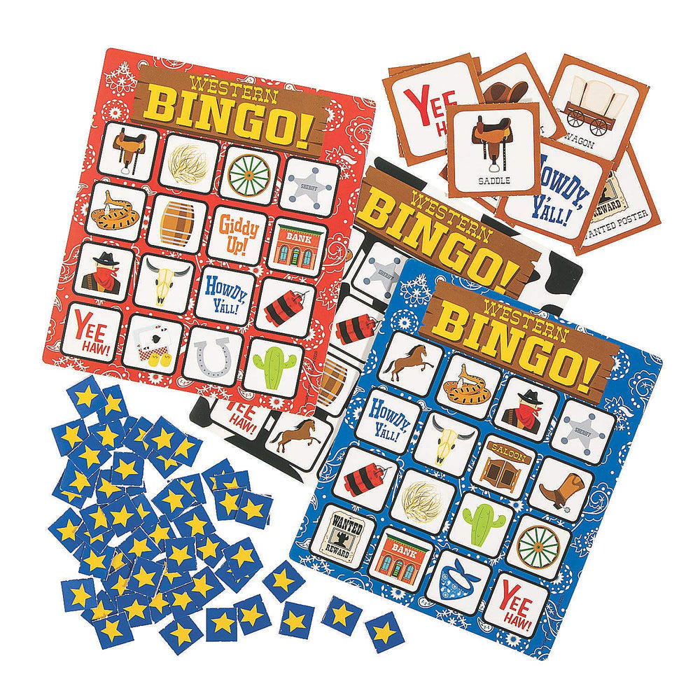 Fun Express Western Bingo Game Set - From Where - 