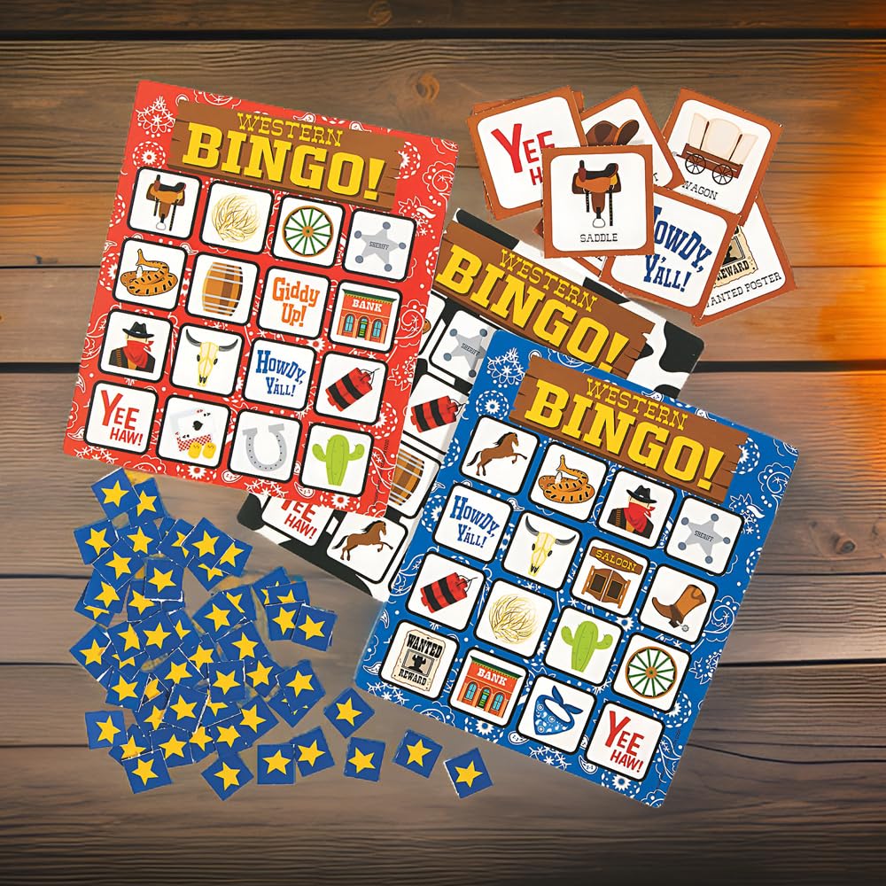 Fun Express Western Bingo Game Set - From Where - 