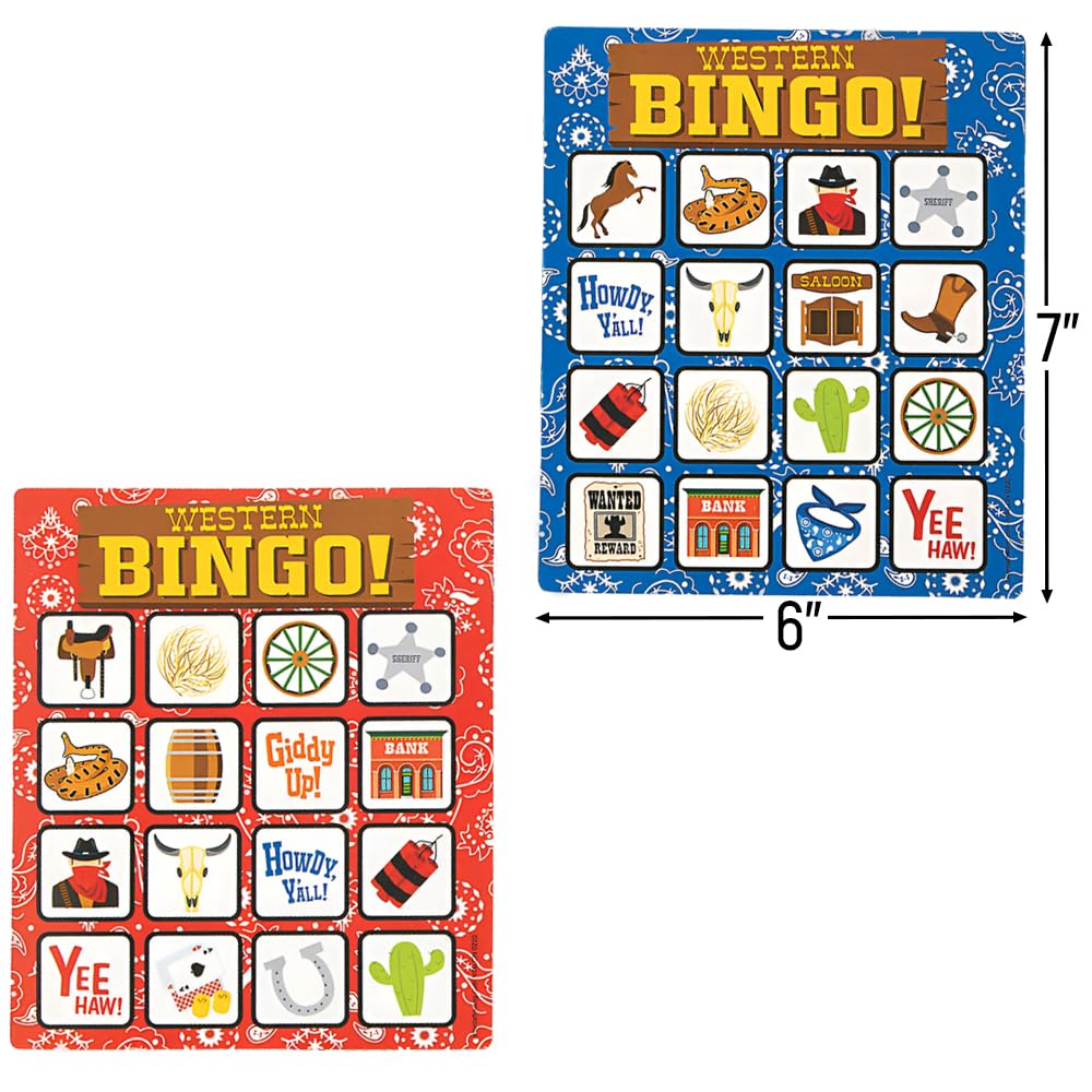 Fun Express Western Bingo Game Set - From Where - 