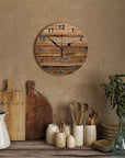 Funny Lake Time Wood Silent Wall Clock - From Where - 