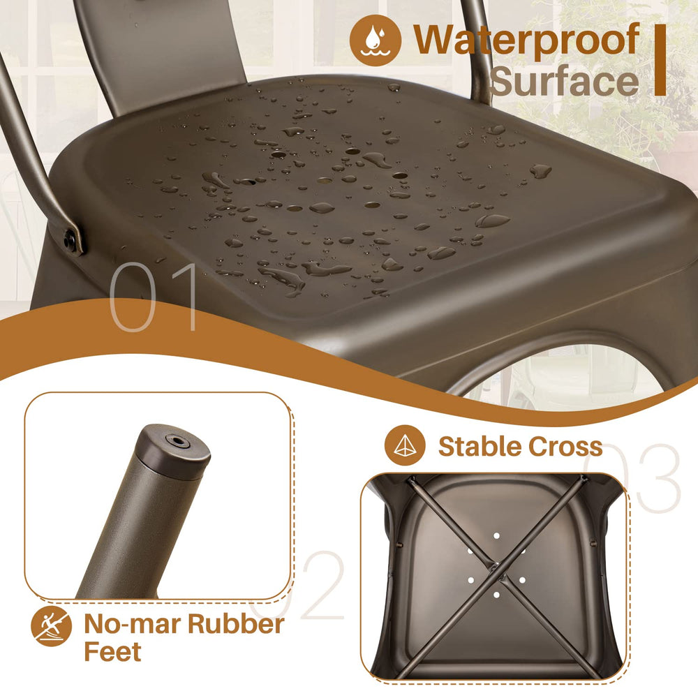 Furmax Metal Dining Chair - From Where - 