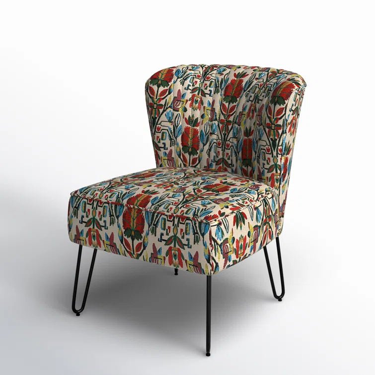 Gael Side Chair with Hairpin Legs - From Where - 